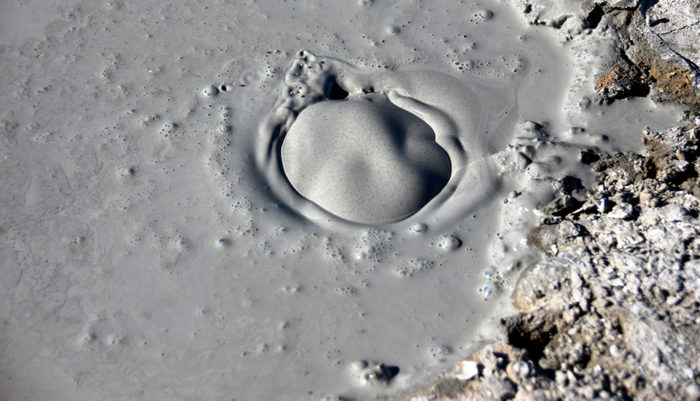 gas bubble in mud